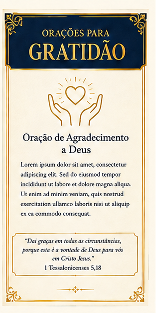 Orações para gratidão