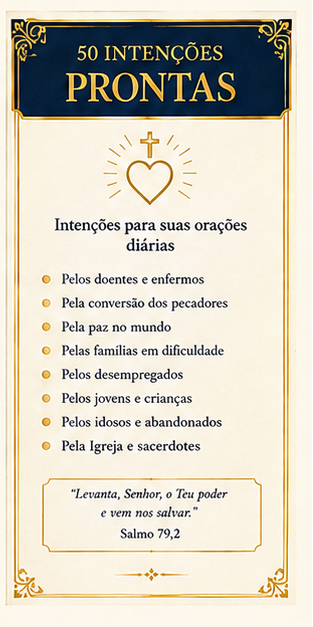 50 intenções prontas