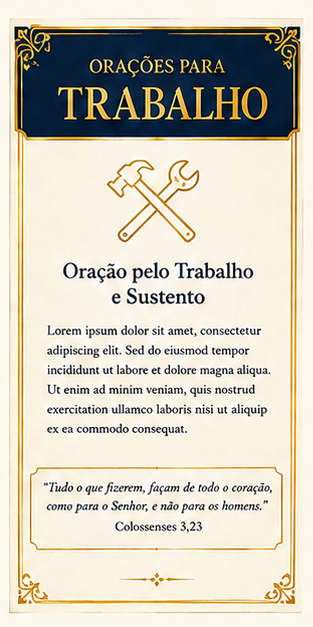 Orações para trabalho